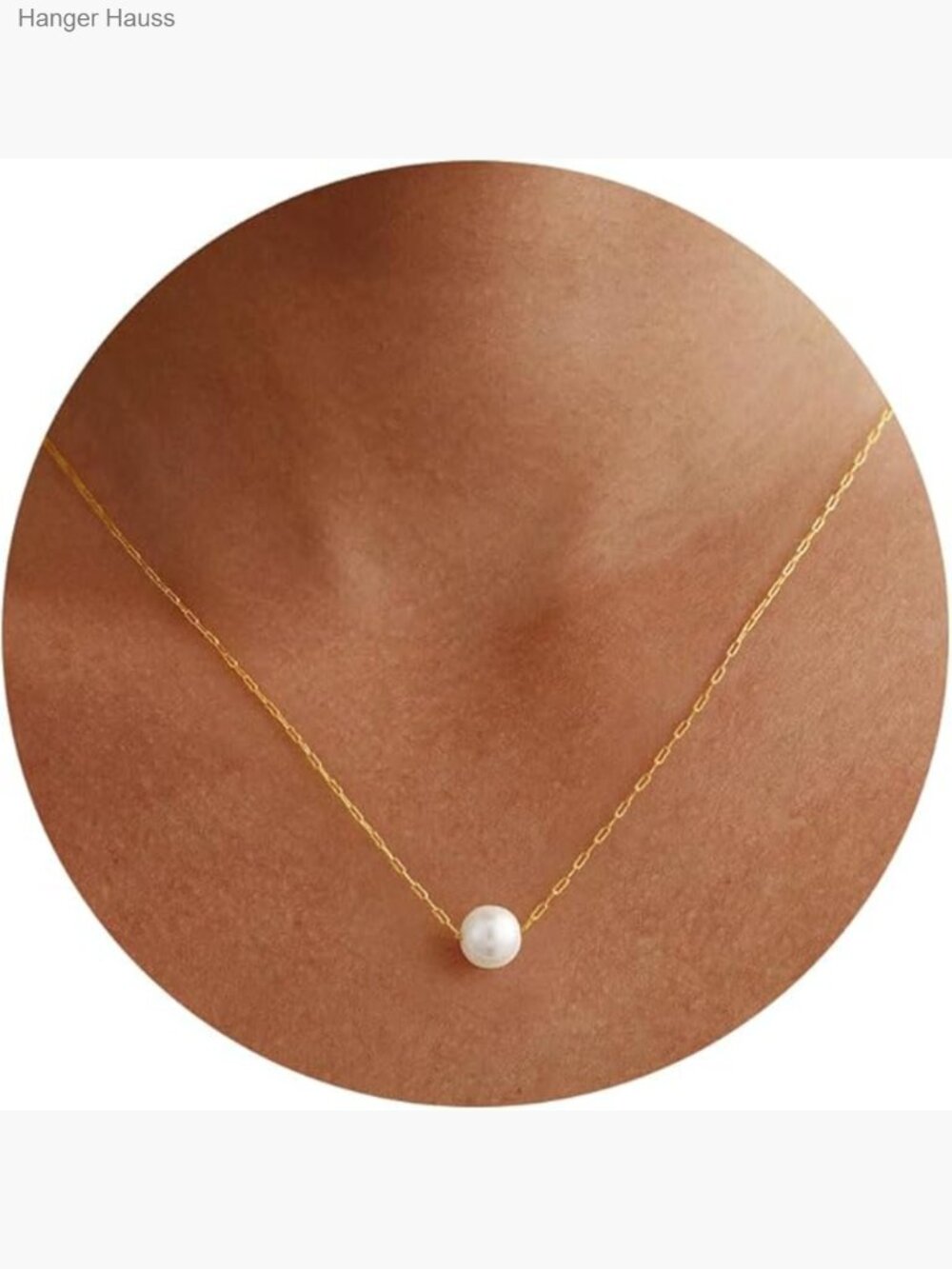 Trendy 18K Gold Plated Pearl Necklace Set for Women Wedding Gift